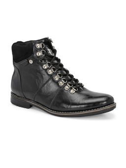 EL PASO - Faux Leather Premium Black Casual Boot for Men