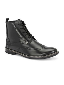 EL PASO - Faux Leather Premium Black Brogues Boot for Men
