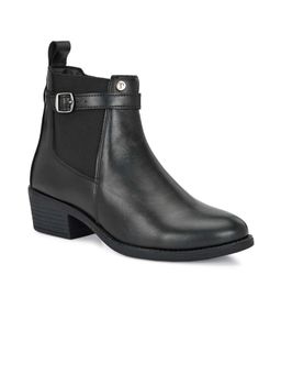 EL PASO - Premium Black Women Buckle Durable Boots