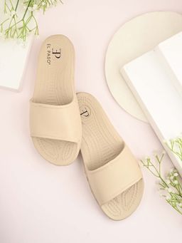 EL PASO - Women Beige Comfortable Eva Casual Slip On Sliders