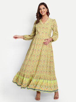 Aaruvi Ruchi Verma - Yellow Maternity Dress