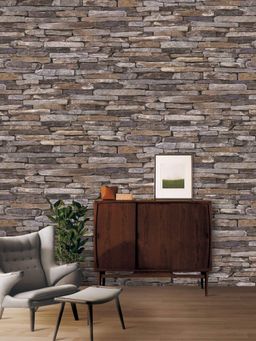 Excel - Wallpaper Stoneage In Brown
