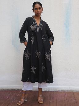 Chidiyaa - Pratima Block Printed Cotton Kurta