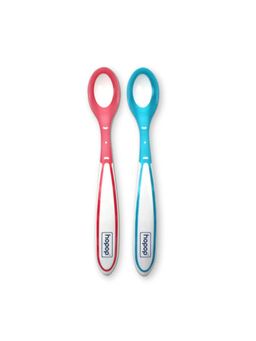 Hopop - Heat-Sensitive Baby Feeding Spoons Color Changing Pack of 2 Red & Green