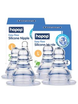 Hopop - Baby Feeding Bottle Nipple Pack of 4