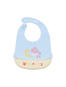 Hopop - Waterproof Silicone Baby Bib with Crumb Catcher Pocket Wednesday