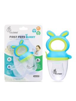 R for Rabbit - First Feed Bunny Nibblers Pacifiers Teethers and Rattles Green Blue NBFFBGB02
