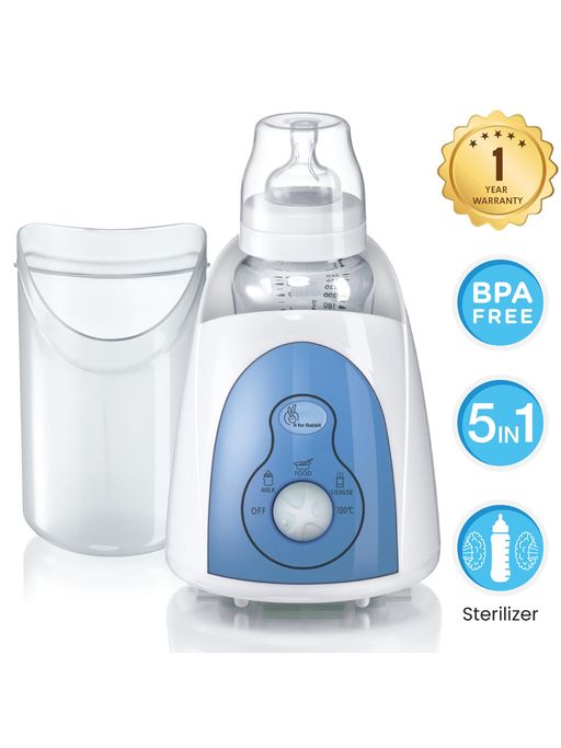 R for Rabbit Hot Bot Sterilizers and Bottle Warmer White WRHBW01