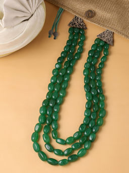 Cosa Nostraa - Grand Green Beaded Mala