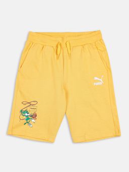 Puma - Super Graphic Boys Yellow Shorts