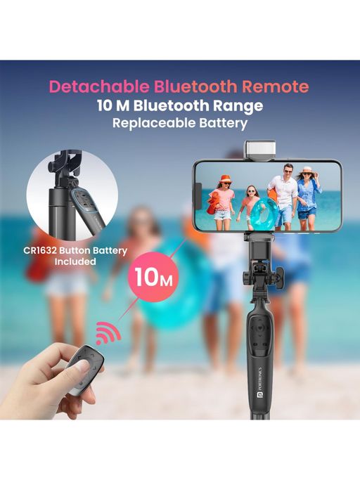 Buy Portronics Lumi Stick Pro Smart Selfie Stick for iPhone and