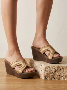 SOLE TO SOUL - Stylish Smart Casual Wedges Heels With Comfort Sole