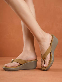 SOLE TO SOUL - Stylish Smart Casual Wedges Heels With Comfort Sole