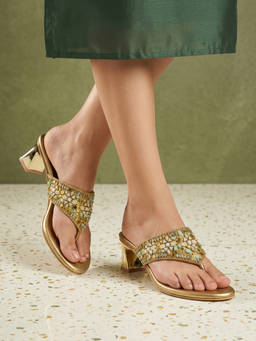 SOLE TO SOUL - Comfortable Cushioned Block Sandals Heels