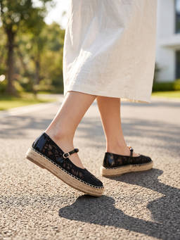 SOLE TO SOUL - Casual Round Toe Slip-On Comfort Ballerinas