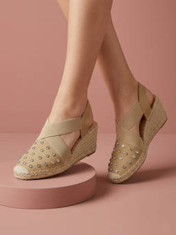 SOLE TO SOUL - Stylish Smart Casual Wedge HeelsWith Comfort Sole