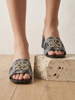 SOLE TO SOUL - Chic Open Toe Smart Casual Block Sandals Heels