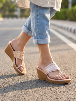 SOLE TO SOUL - Stylish Smart Casual Wedges Heels With Comfort Sole