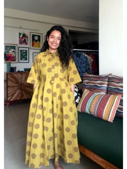 Babhru - Boho Olive Loose Fit Holiday Dress