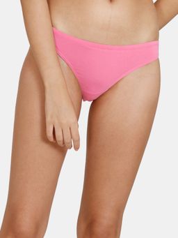Zivame - Low Rise Zero Coverage Thong Pink