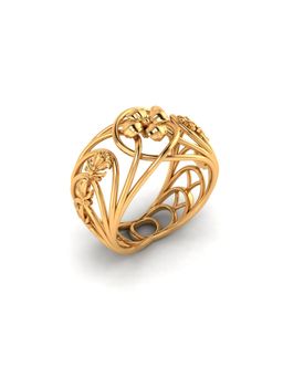 Pipa Bella by Nykaa Fashion - 18K Gold Plated Chrysantha Ring (14)