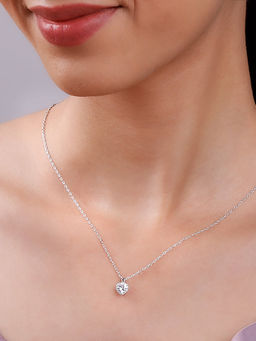 GIVA - 4Ever White Stone Necklace