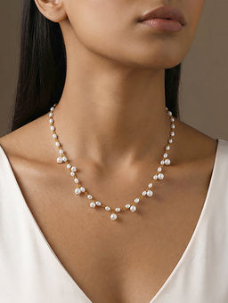 GIVA - Golden Brie Pearl Adjustable Necklace