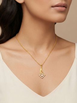 GIVA - Golden Astra Gleam Necklace