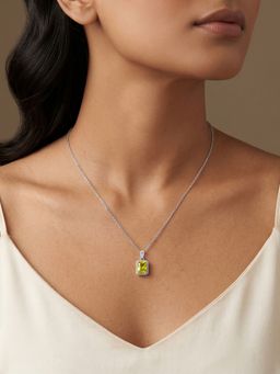 GIVA - Soleil Frame Green Necklace