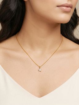 GIVA - Golden Moonlight Star Necklace