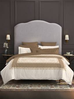 MYTRIDENT - 400Tc Cotton Double Bed King Size Bedsheet with Pillow Covers