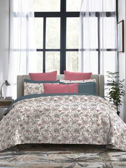 MYTRIDENT - 300 Tc Orbella Double Bed King Size Bedsheet with Pillow Covers