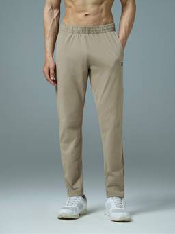 Technosport - Men Solid Straight Fit Sports Trackpants with 4 Way Crispy