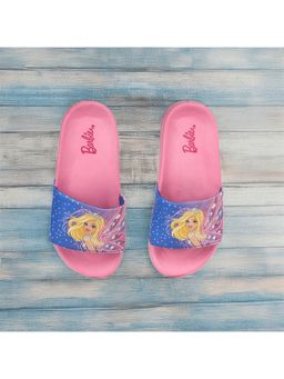 toothless - Barbie Kids Girls Pink Sliders