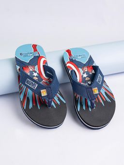 toothless - Marvel Avengers Kids Boys Black Flipflops