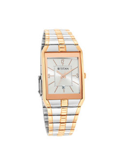 Titan - 9151Km01-Silver Dial Analog Watch For Men