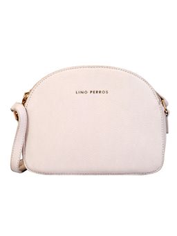 Lino Perros - Beige Synthetic Leather Sling Bag