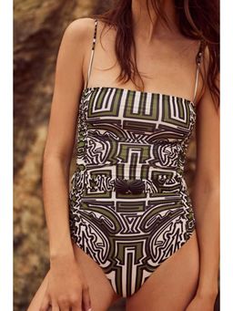 FancyPants - Olive Valerie Swimsuit with Belt