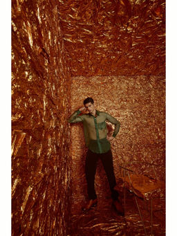 Nirmooha - Green Organza Co-Ord Sets