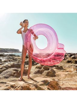 Sunnylife - Pink Inflatable Luxe Shell Bubblegum Pool Ring (3 Years And Above)