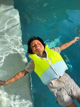 Sunnylife - Aqua Neon Yellow Salty The Shark Swim Vest