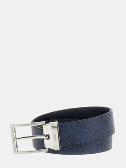 Guess - Men Printed Blue Belt