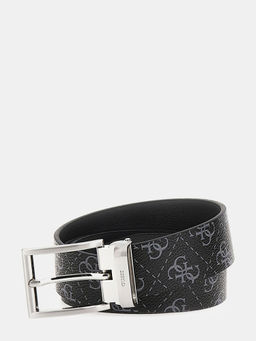 Guess - Men Printed Reversible Black Belt