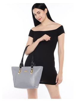 Anna Claire - Grey Anna Claire Women's Handbag with Pouch (Set of 2)