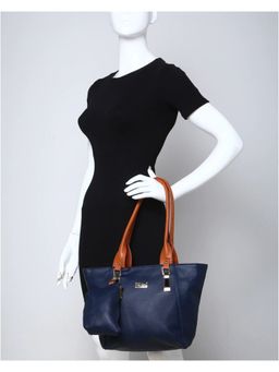 Anna Claire - Blue Anna Claire Women's Handbag with Pouch (Set of 2)
