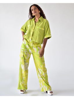 The Missy Co. - Suzy Green Crop Shirt