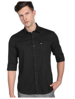 Arrow - Sports Black Cotton Dobby Slim Fit Casual Shirt