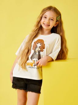 Koton - Girls Ecru T-shirt