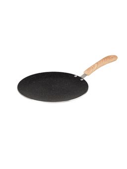 Bergner - Bellini+ Aura Non Stick Concave Roti Tawa 25 cm, Soft touch Handle