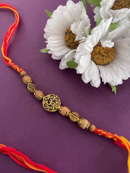 Digital Dress Room - Fancy Unique Chandan Rakhi Om Designs Thread Rakhi